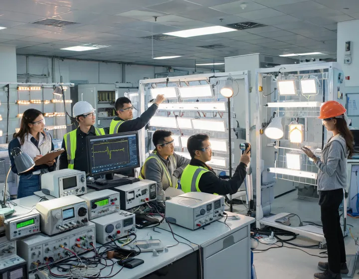 NVC Lighting project and quality teams