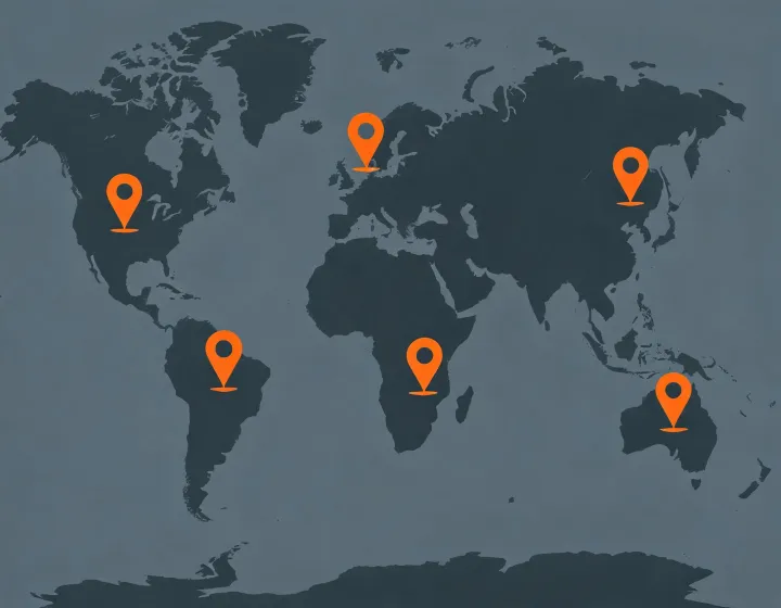 Global lighting support routing map